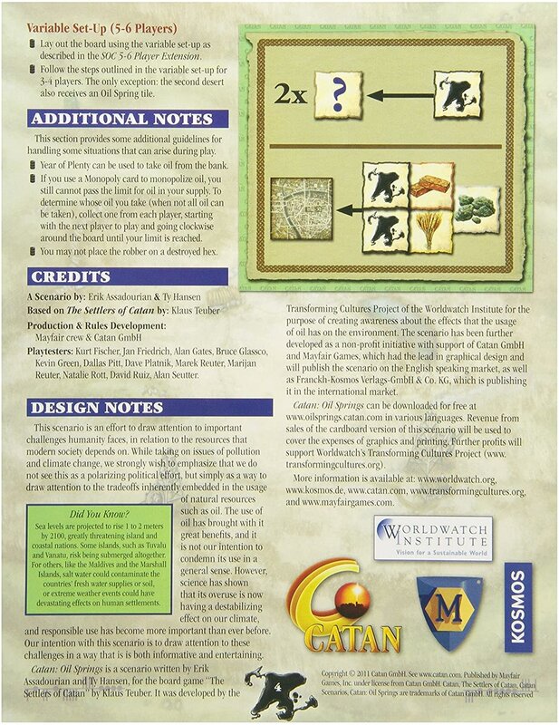 Catan Studios Catan Scenarios Oil Springs