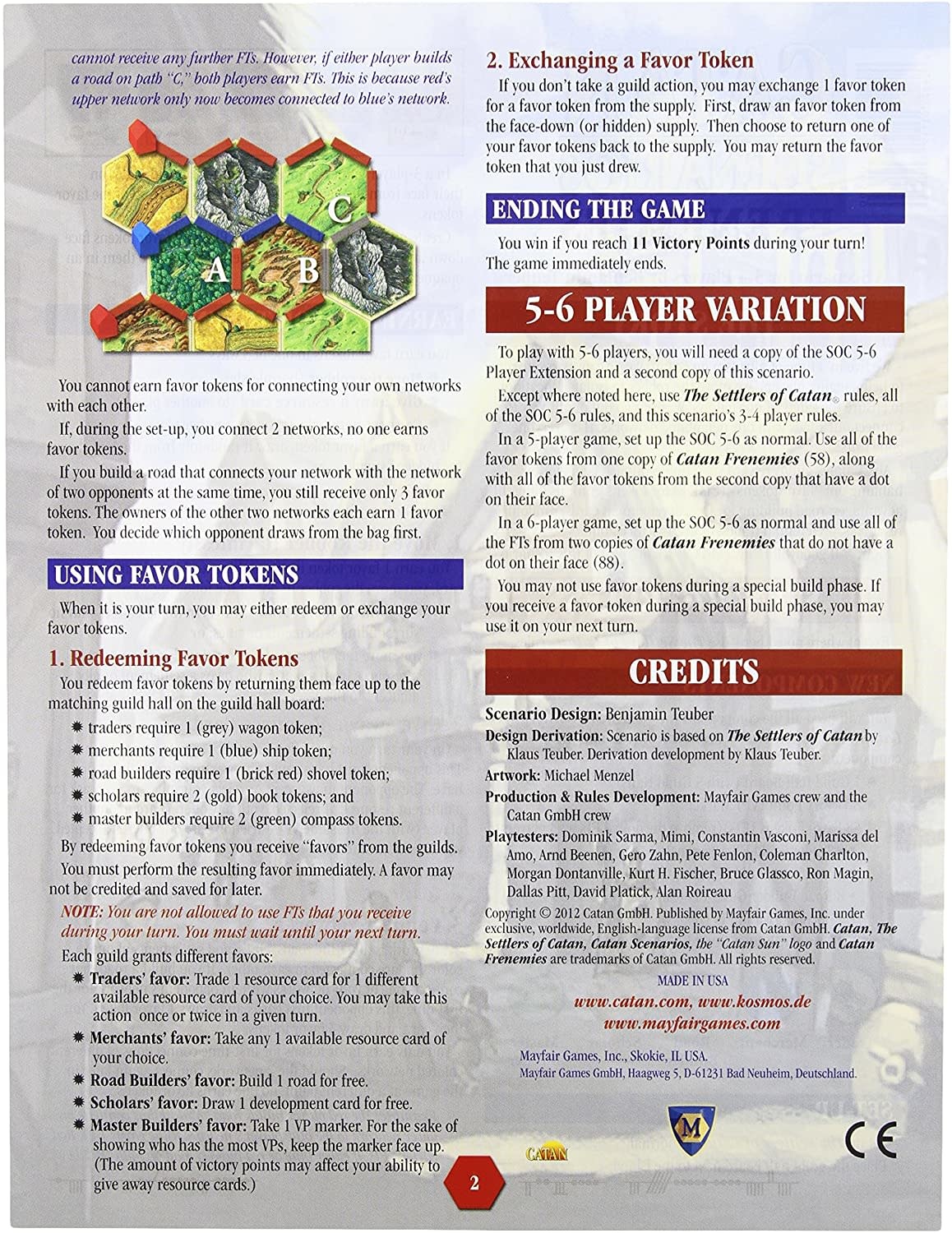 Catan Studios Catan Scenarios Frenemies