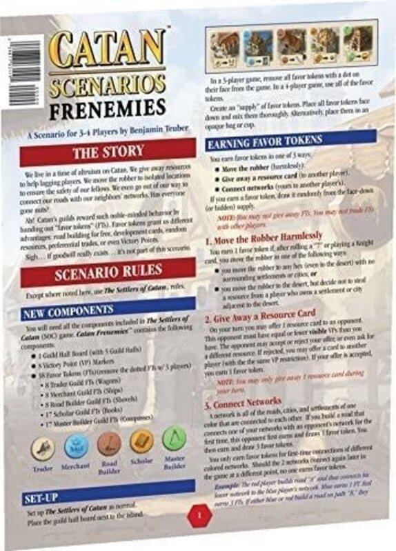 Catan Studios Catan Scenarios Frenemies