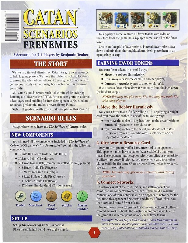 Catan Studios Catan Scenarios Frenemies