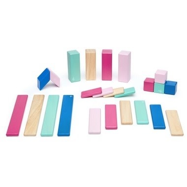 Tegu Tegu Magnetic Wooden Block 24pc Blossom