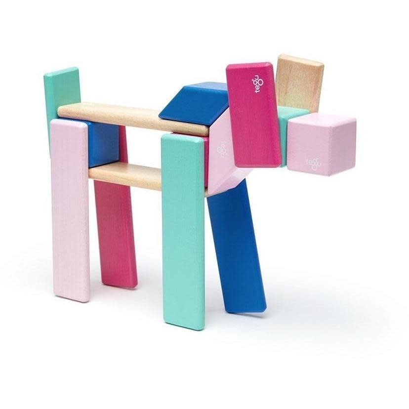 Tegu Tegu Magnetic Wooden Block 24pc Blossom