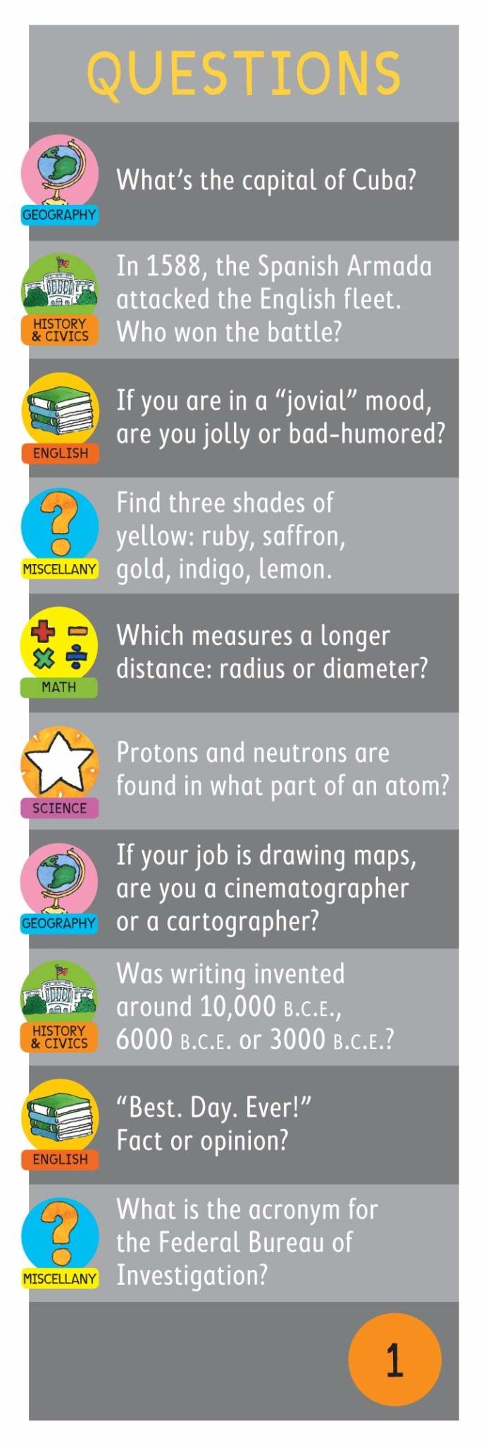 Workman Publishing Brain Quest Grade 6