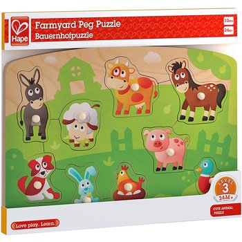 Hape Toys Hape Peg Puzzle Farmyard