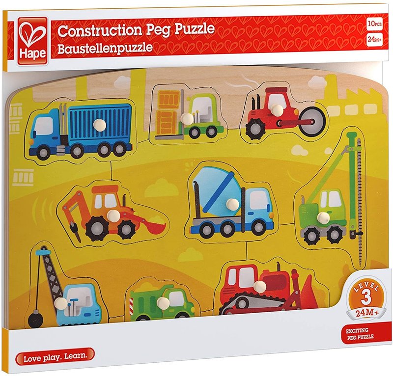 Hape Toys Hape Peg Puzzle Construction