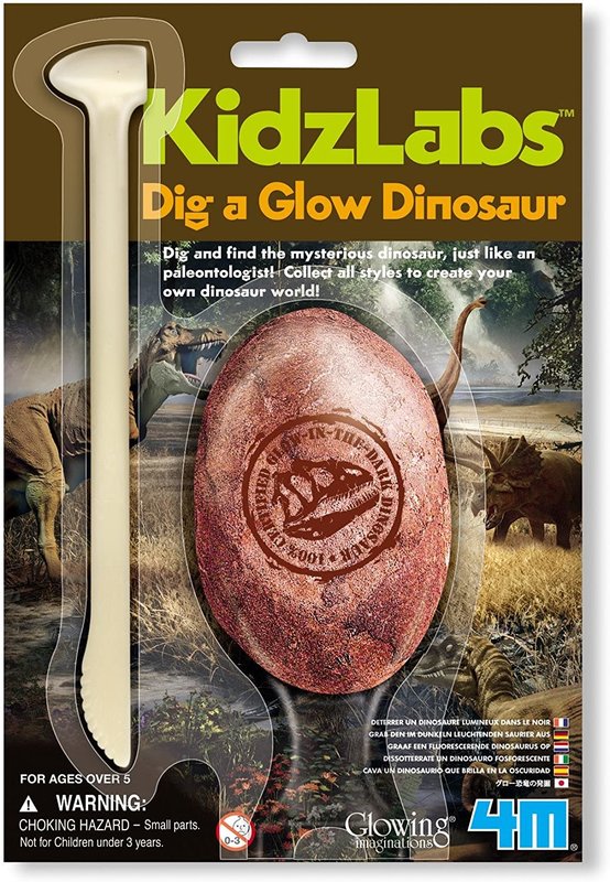 4M Dig A Glow Dinosaur Egg