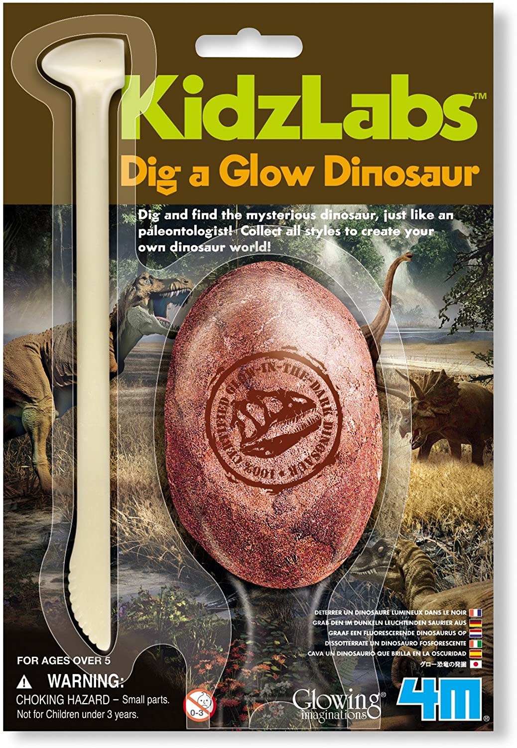 KidzLab Dig A Glow Dinosaur Egg