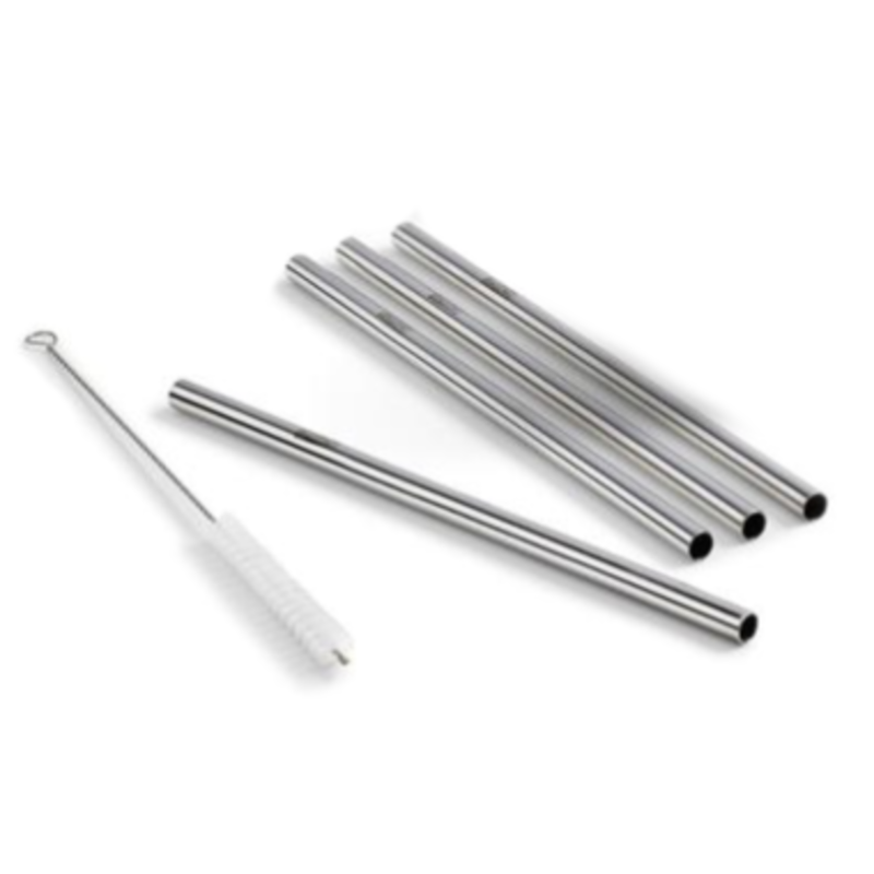 Dalcini Stainless Steel Straws 4 plus 1 Cleaning Brush