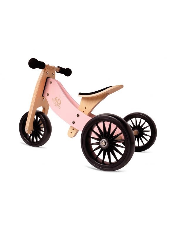 Kinderfeets Kinderfeets Tiny Tots Plus Convertible Balance Bike Rose