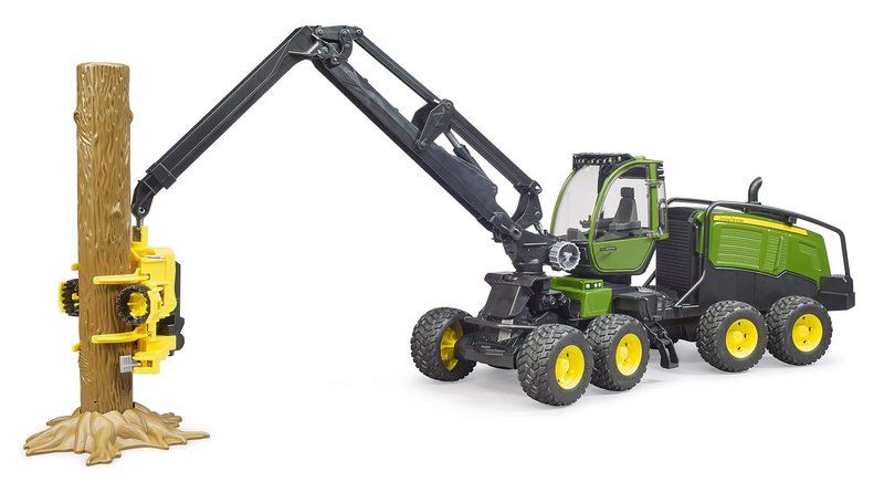 Bruder Bruder John Deere Timber Harvester with Log