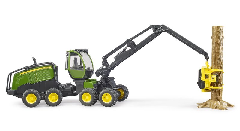 Bruder Bruder John Deere Timber Harvester with Log