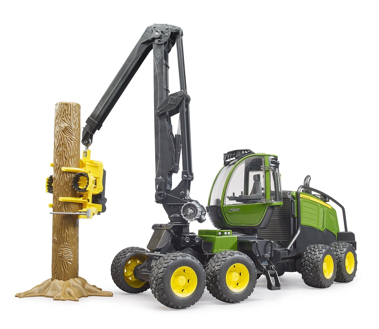 Bruder Bruder John Deere Timber Harvester with Log