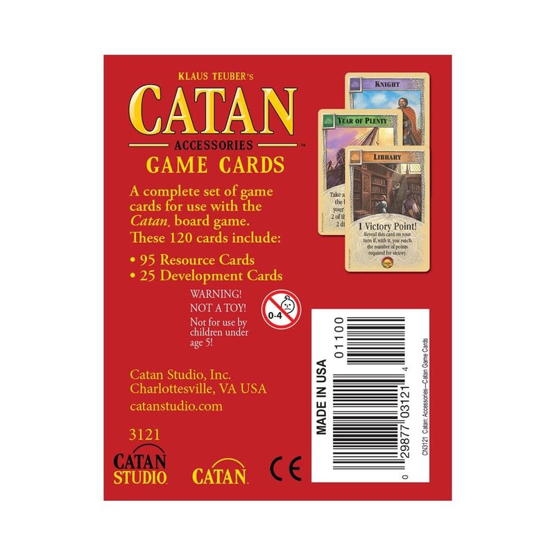 Catan Studios Catan Accessory: Base Game Cards