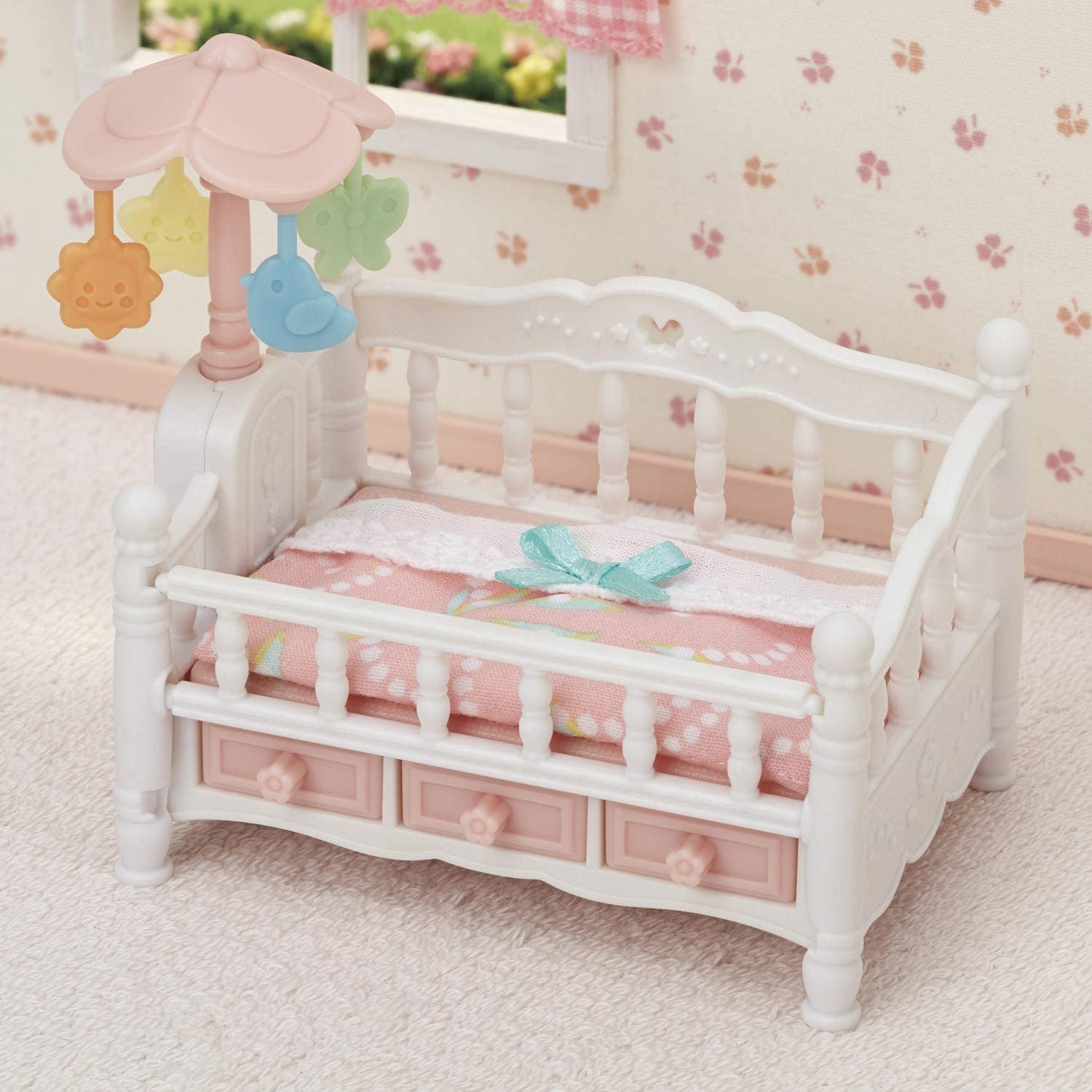 Calico Critters Calico Critters Crib with Mobile