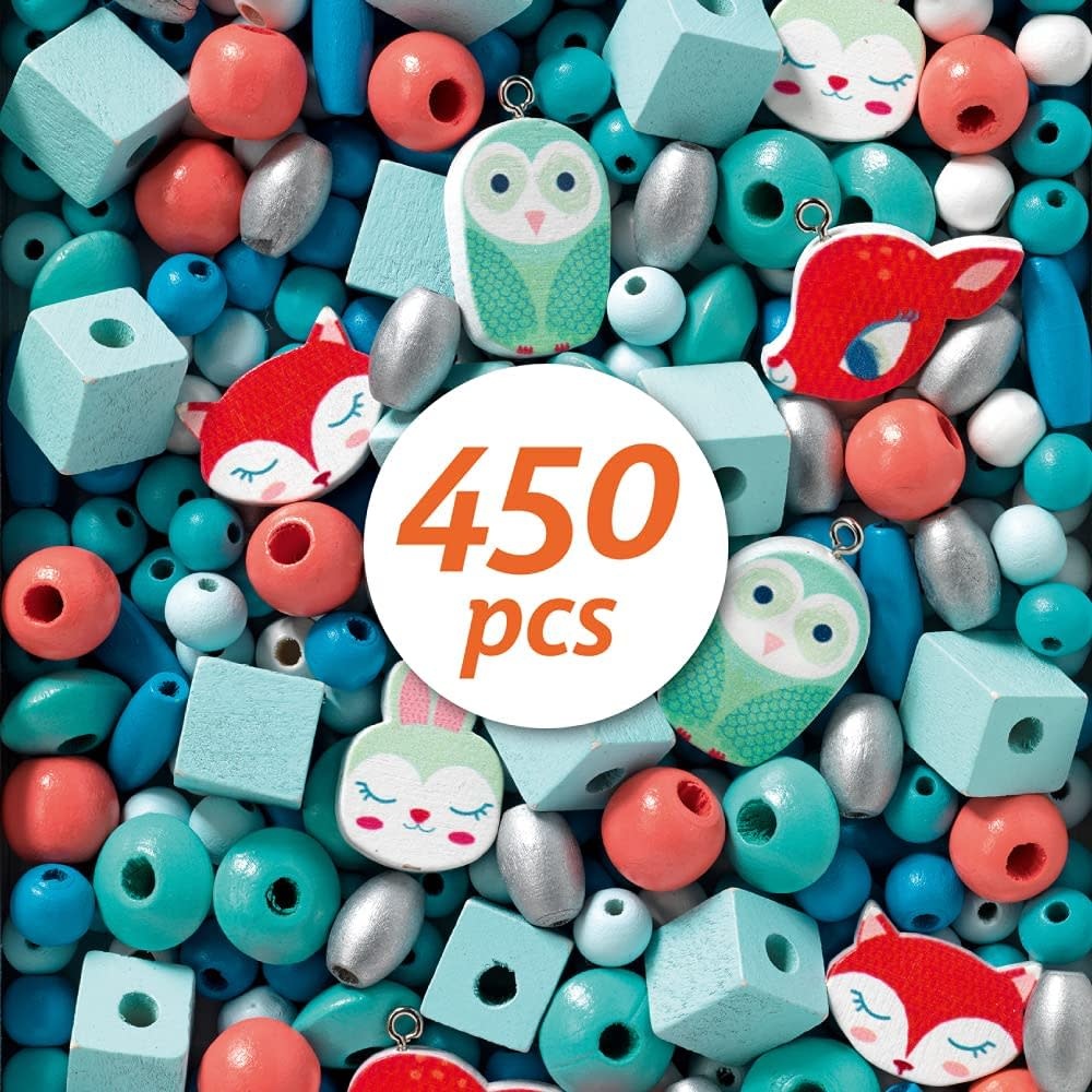 DJeco Djeco Wooden Beads Little Animals