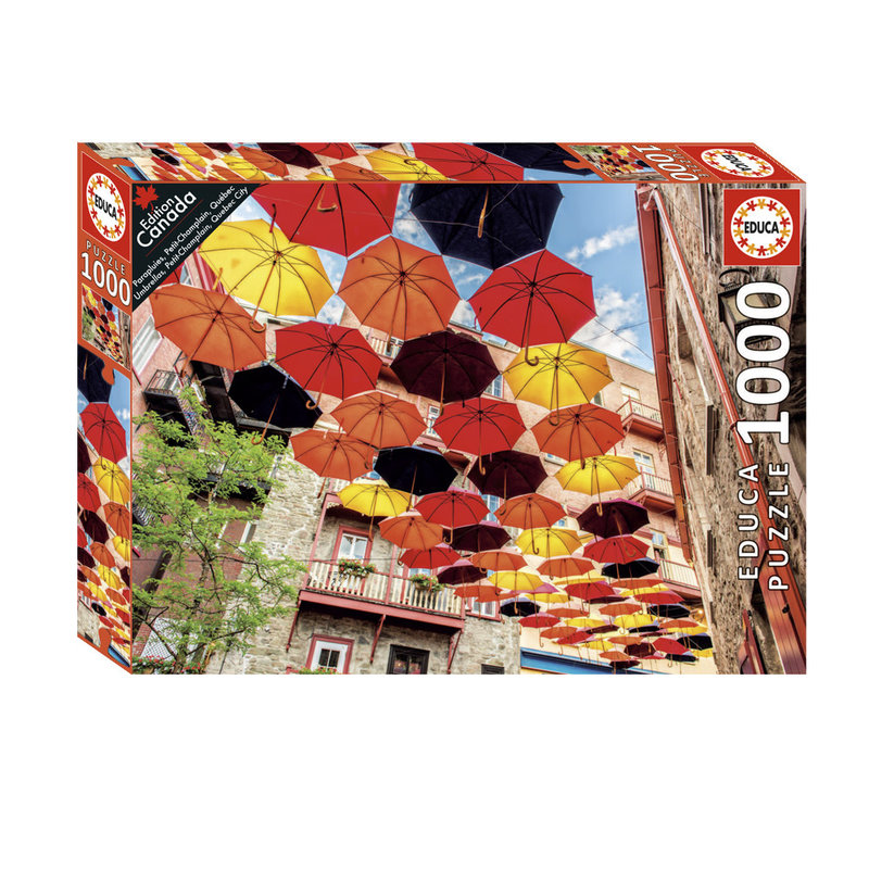 Educa Puzzle 1000pc Umbrellas, Petit Champlain Quebec