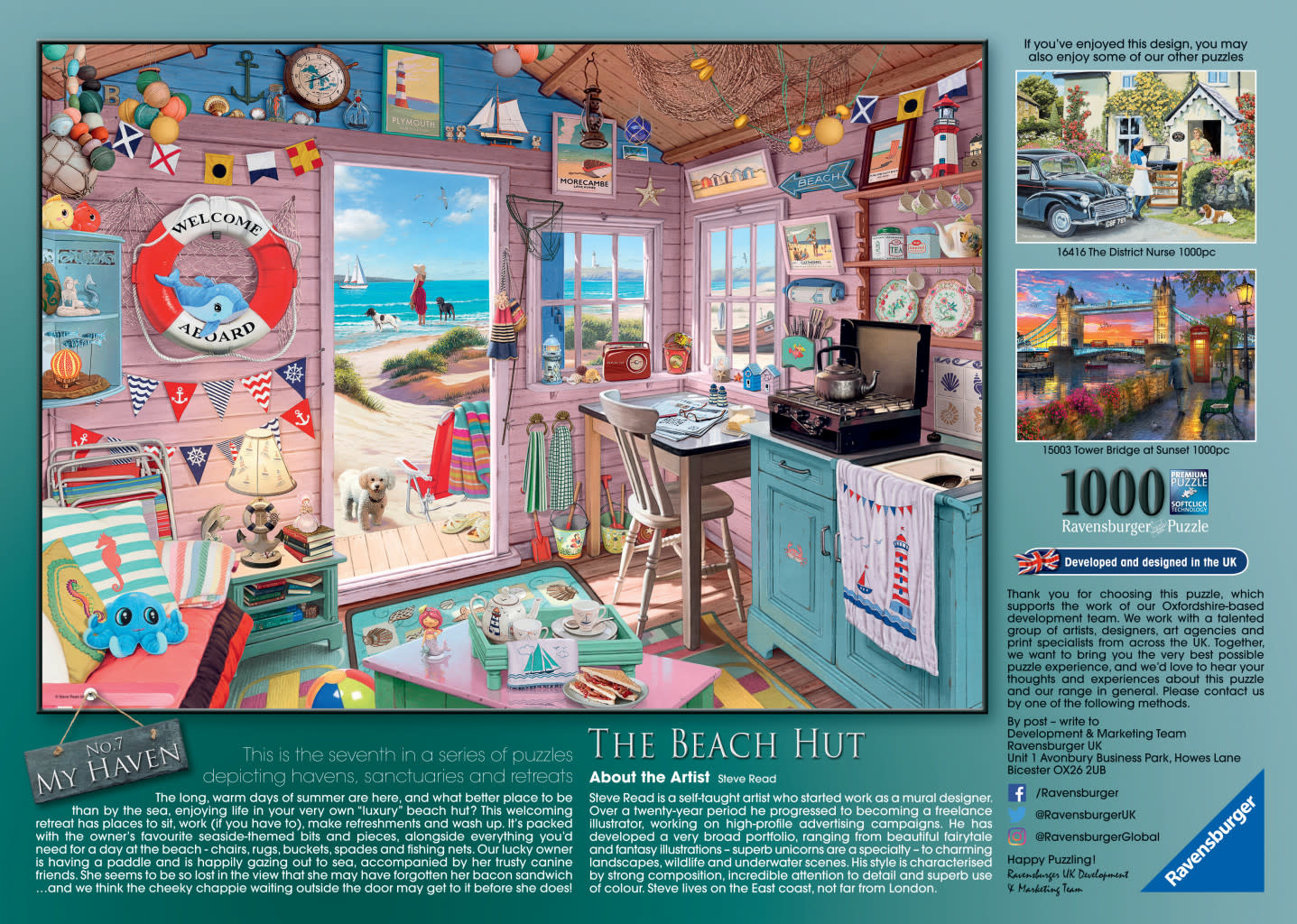 Ravensburger Ravensburger Puzzle 1000pc The Beach Hut