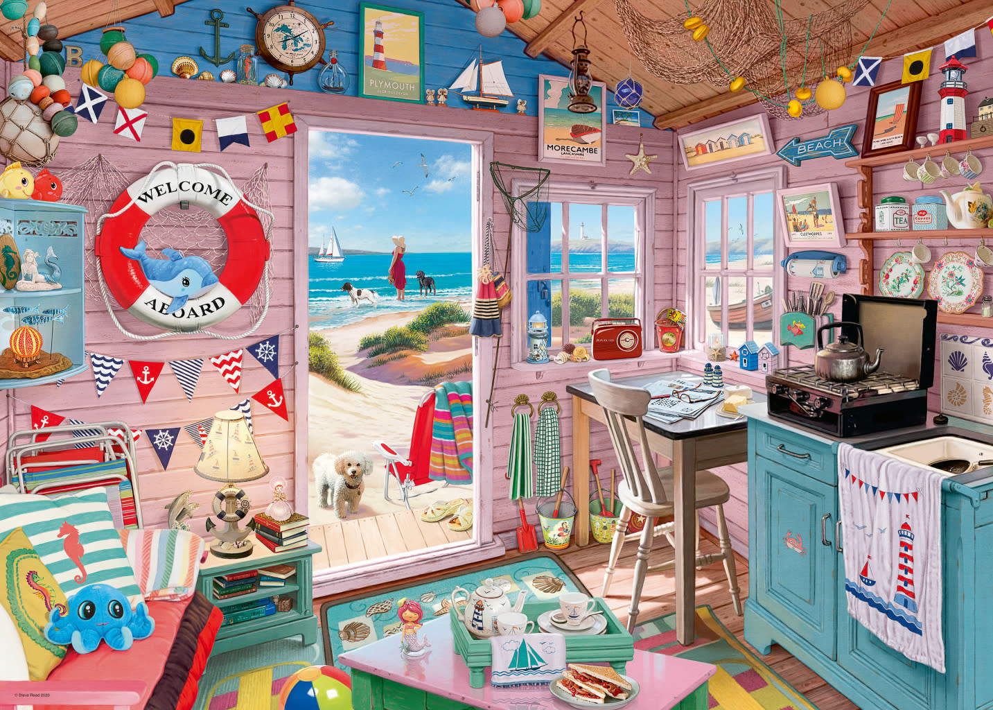 Ravensburger Ravensburger Puzzle 1000pc The Beach Hut