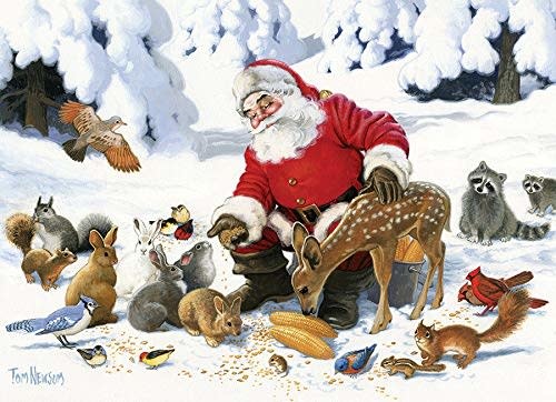Cobble Hill Puzzles Cobble Hill Family Puzzle 350pc Santa Claus & Friends