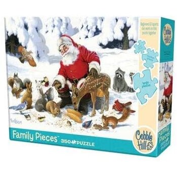 Cobble Hill Puzzles Cobble Hill Family Puzzle 350pc Santa Claus & Friends