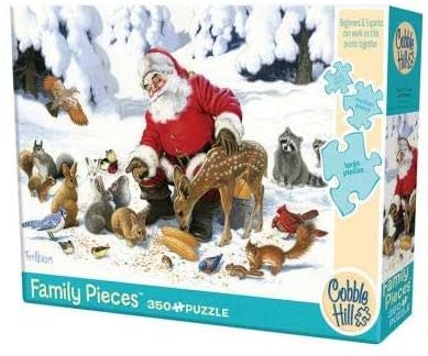 Cobble Hill Puzzles Cobble Hill Family Puzzle 350pc Santa Claus & Friends