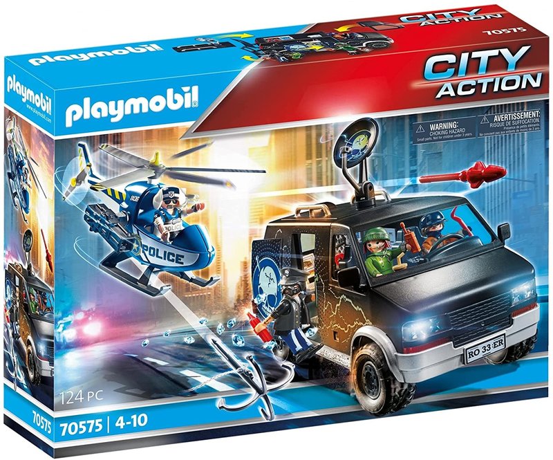 Playmobil Playmobil Police Helicopter Pursuit with Runaway Van