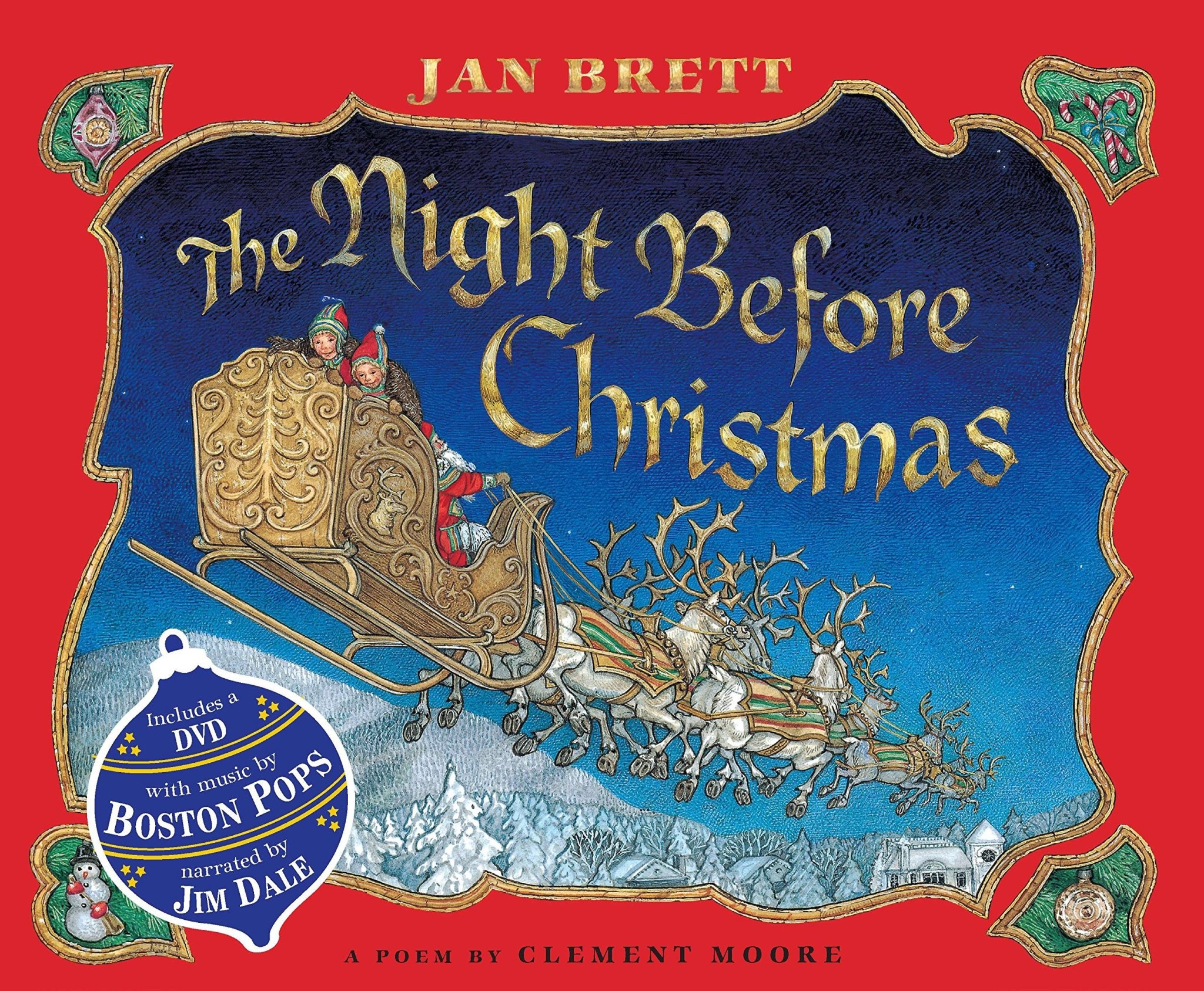 The Night Before Christmas Book Jan Brett