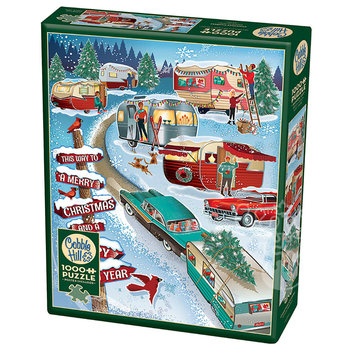Cobble Hill Puzzles Cobble Hill Puzzle 1000pc Christmas Campers