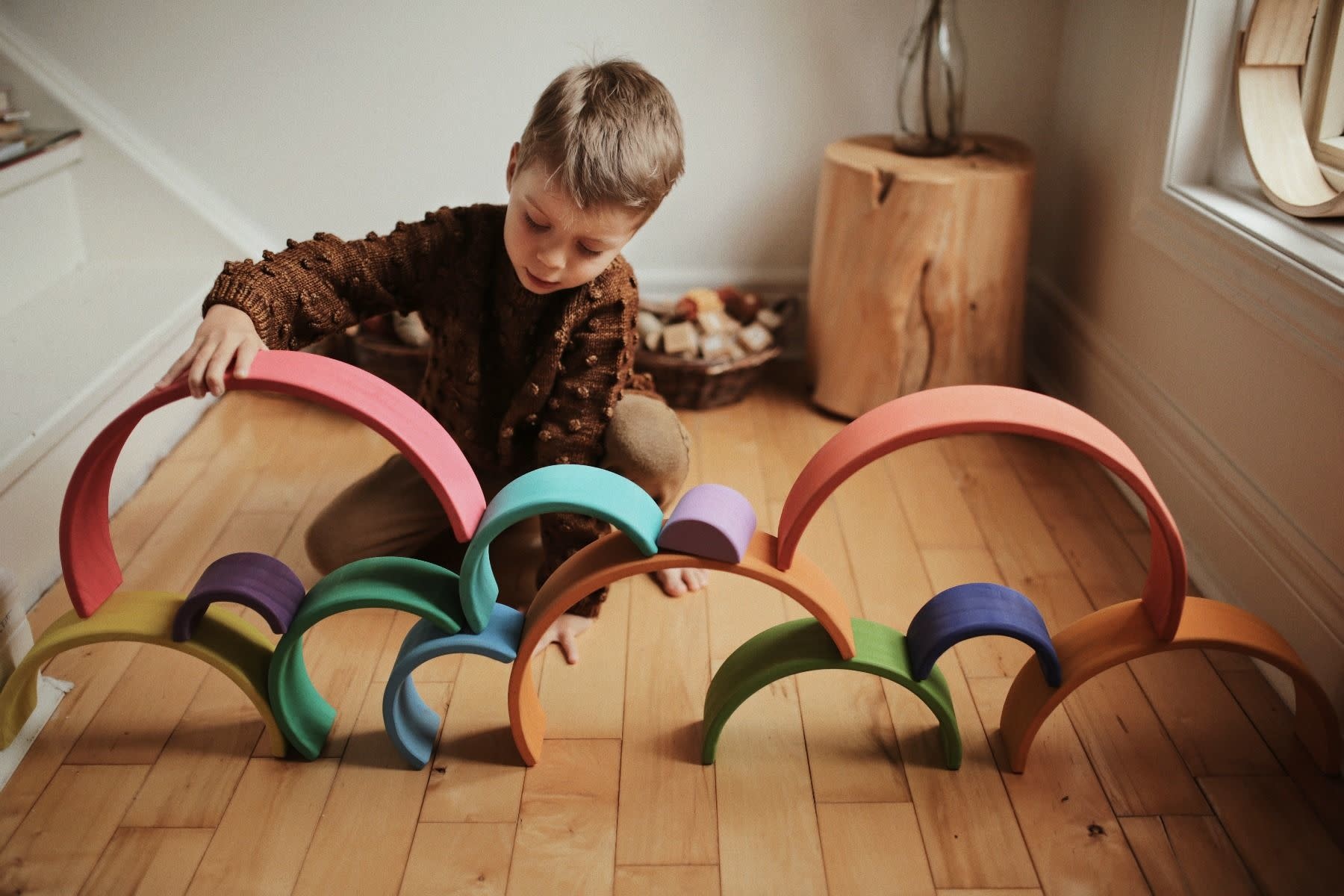 Tegu Kinderfeets Arches Rainbow