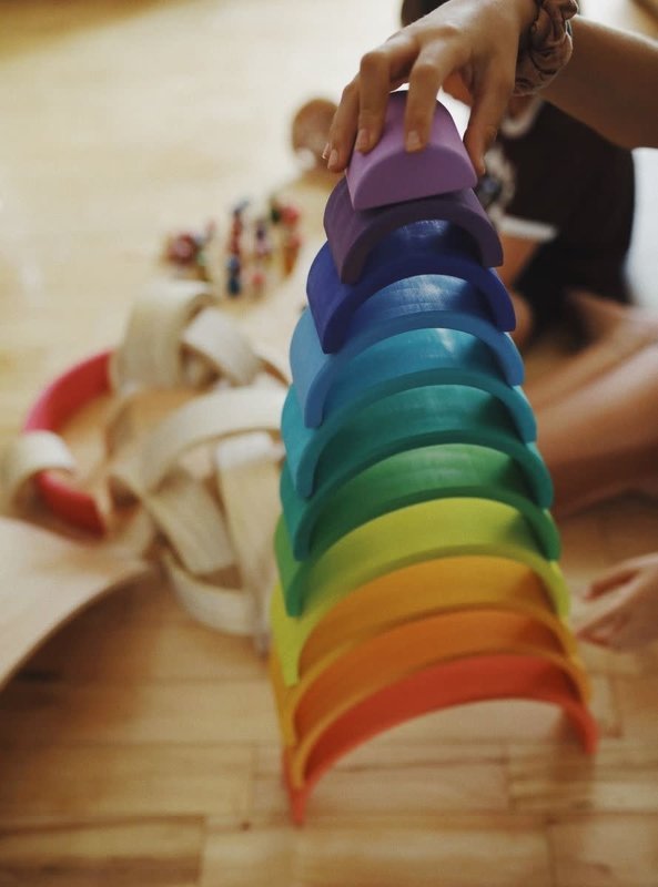 Tegu Kinderfeets Arches Rainbow