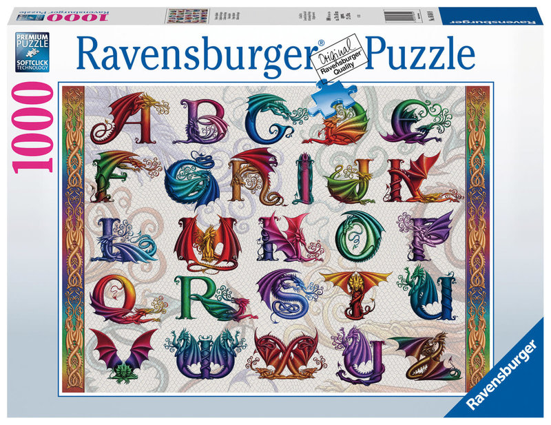 Ravensburger Ravensburger Puzzle 1000pc Dragon Alphabet