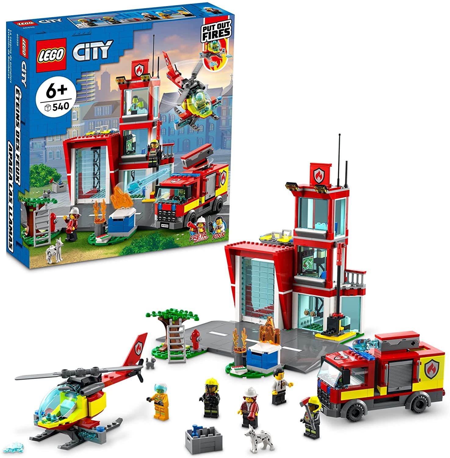 LOT LEGO DUPLO VINTAGE POMPIER CITY