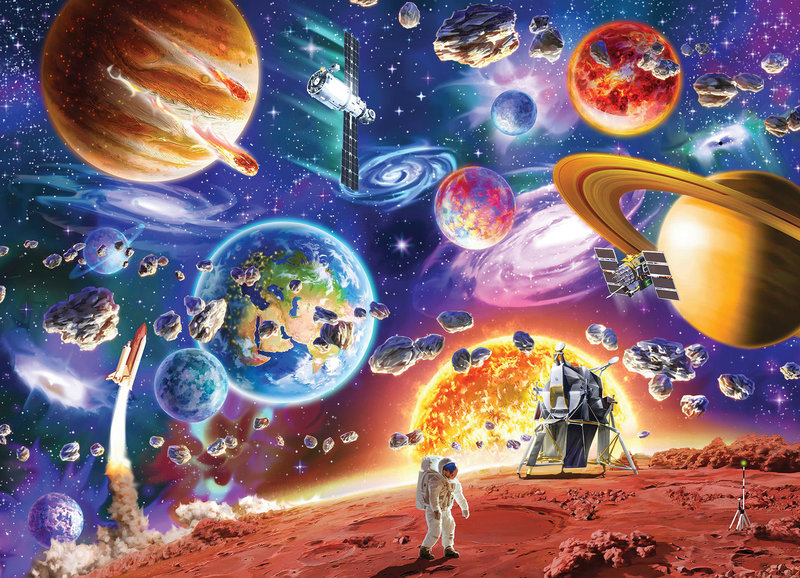 Cobble Hill Puzzles Cobble Hill Family Puzzle 350pc Space Travelers