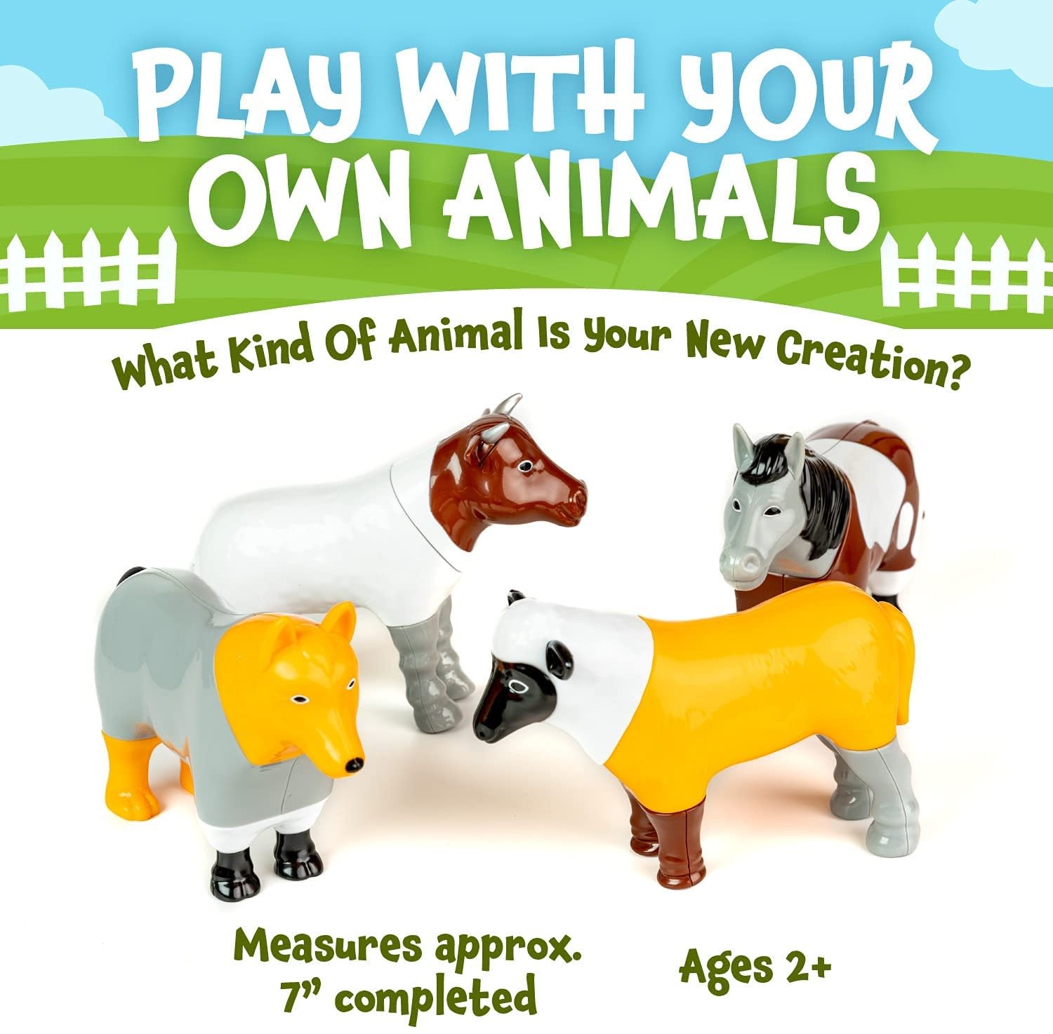 Popular Playthings Mix or Match Farm Animals