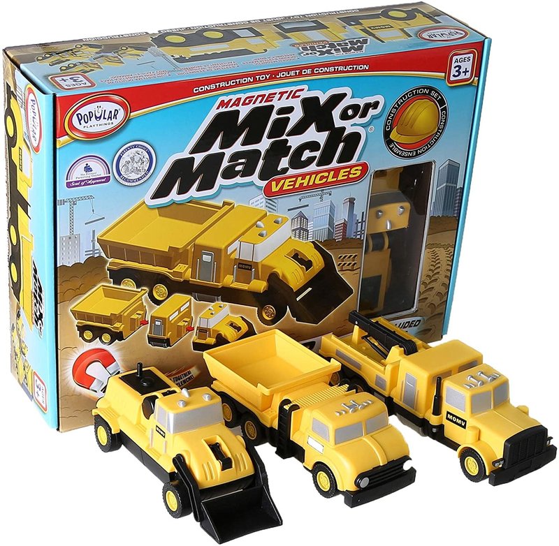 Popular Playthings Mix or Match Construction Vehicles
