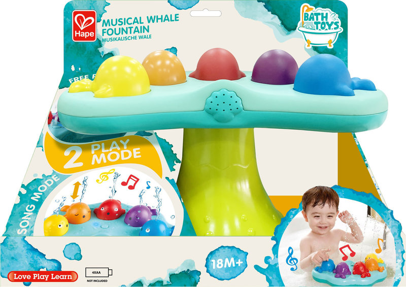 Hape Toys Hape Bath Musical Whale Fountain