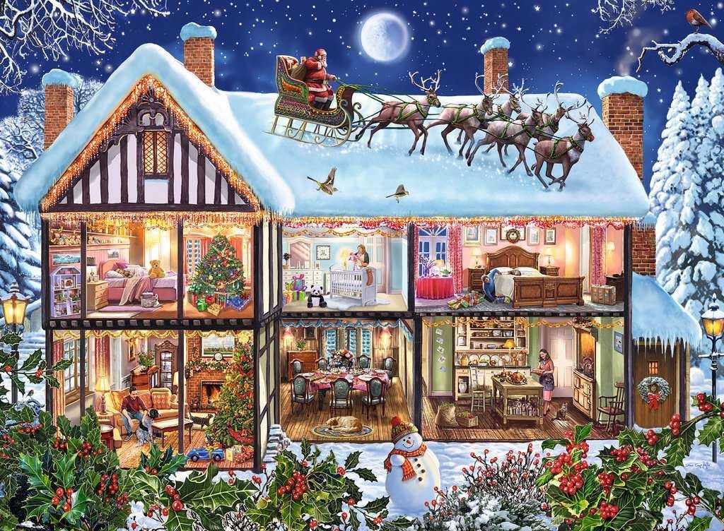 Ravensburger Ravensburger Puzzle 100pc Christmas at Home