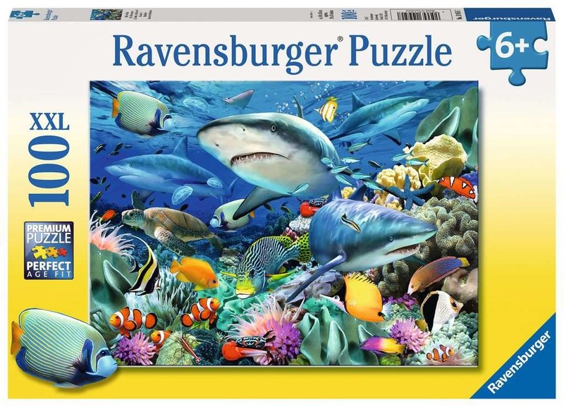 Ravensburger Ravensburger Puzzle 100pc Shark Reef