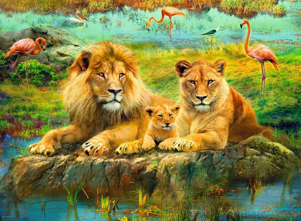 Ravensburger Ravensburger Puzzle 500pc Lions in the Savannah