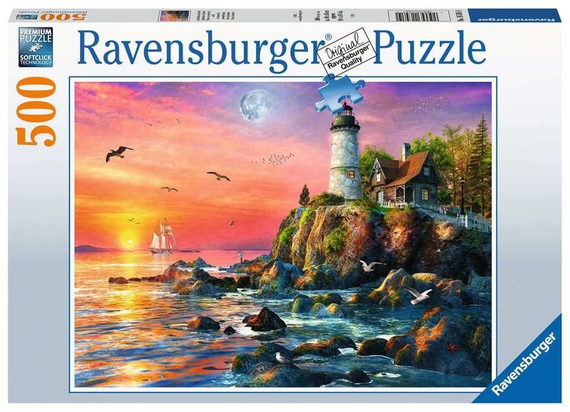 Ravensburger Ravensburger Puzzle 500pc Lighthouse at Sunset