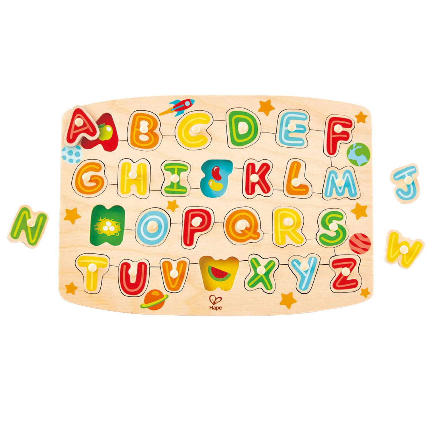 Hape Toys Hape Peg Puzzle Alphabet