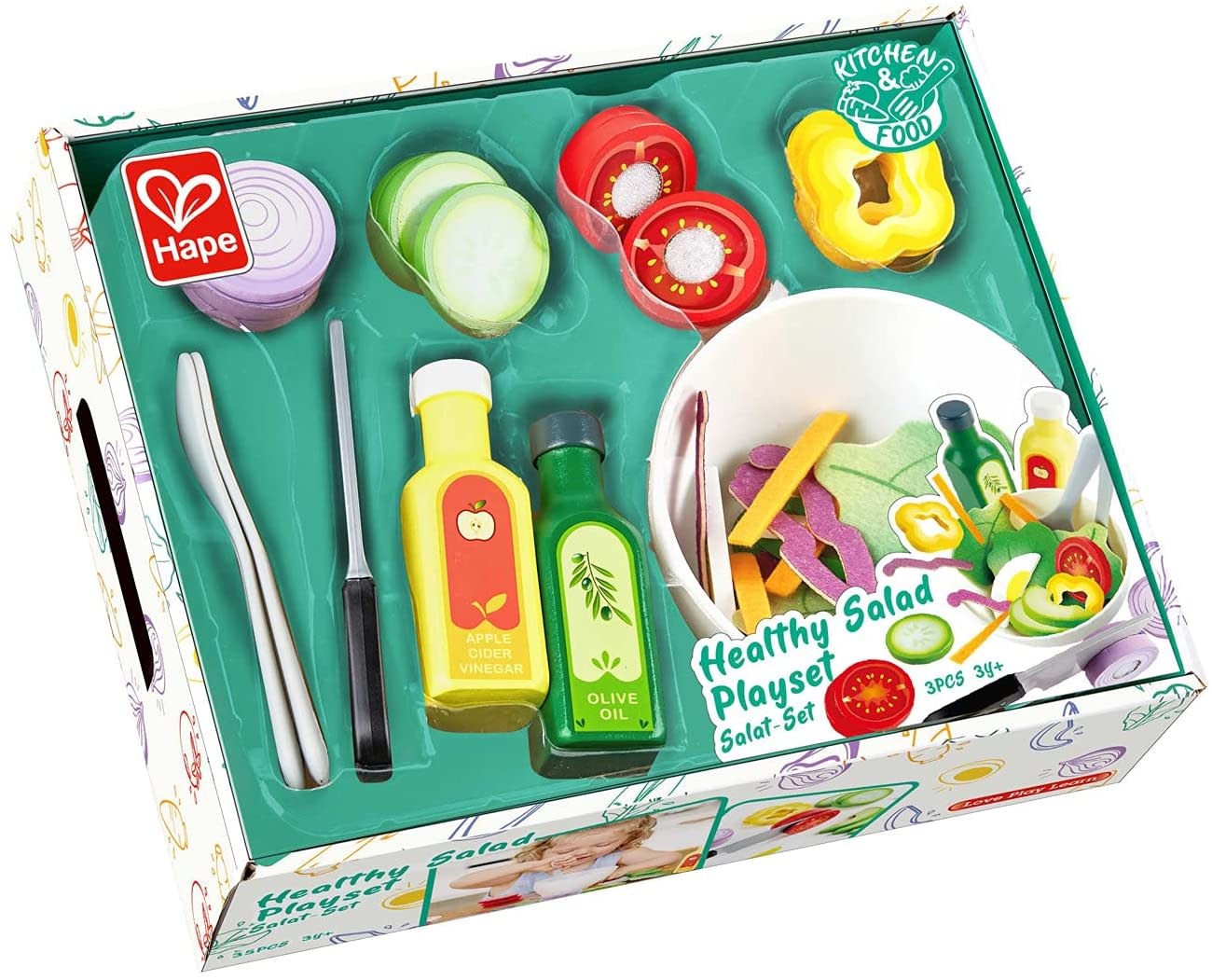 Hape Toys Hape Play Food Healthy Salad Playset