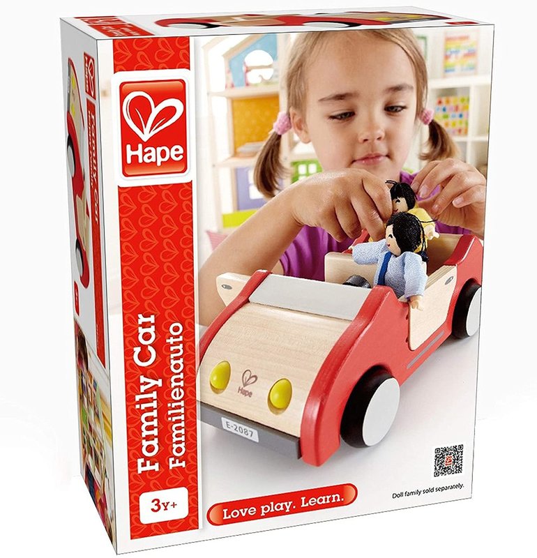 Hape Toys Hape Wooden Doll House Furniture: Family Car