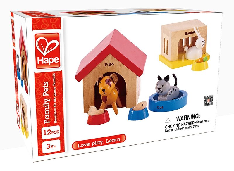 Hape Toys Hape Wooden Doll House Furniture: Pets