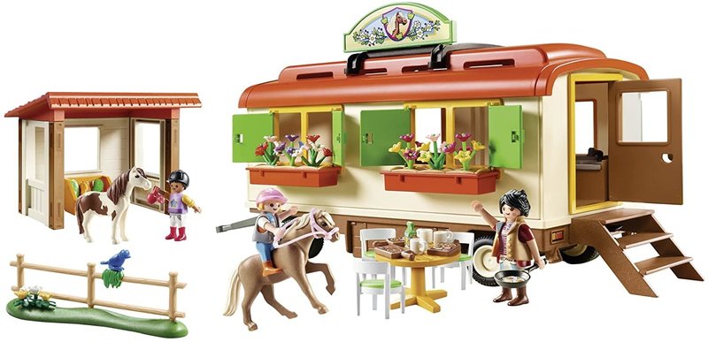 Playmobil Playmobil Pony Shelter with Mobile Home