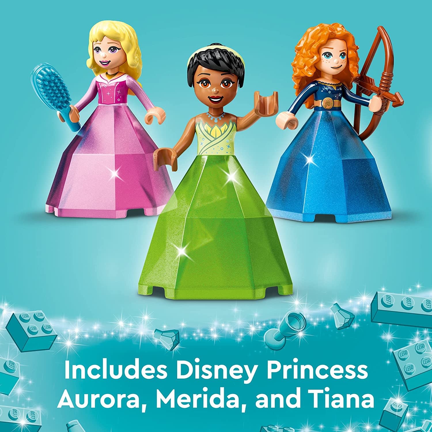 LEGO Disney 43203 Aurora Merida and Tiana s Enchanted Creations