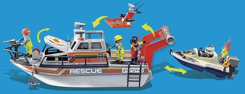 Playmobil Playmobil City Action Fire Rescue  Personal Watercraft