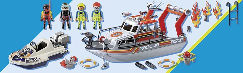 Playmobil Playmobil City Action Fire Rescue  Personal Watercraft