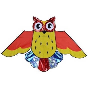 Premier Kites Bold Innovations Kite Holographic Owl Rainbow