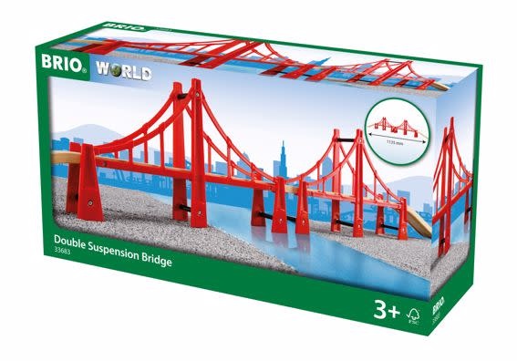 Brio Brio World Trains Double Suspension Bridge